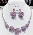 Fashion Jewelry Set - Pink & Silver - 1