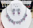 Fashion Jewelry Set - Pink & Silver - 2