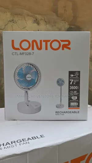 Lontor Rechargeable Foldable Standing Telescopic Fan