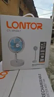 Lontor Rechargeable Foldable Standing Telescopic Fan - 2