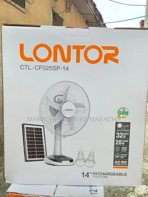 Lontor 14-Inch Rechargeable Table Fan CTL-CF025SP-14