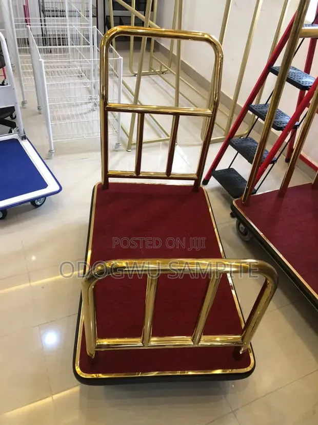 Heavy-Duty Luggage Trolley - Durable Travel Hotel Cart - 1
