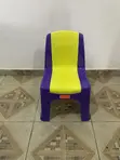 Colorful Armless Plastic Children's Chair - 1