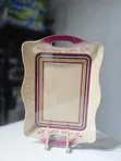 Durable Melamine/Ceramic Serving Tray with Handles - 1