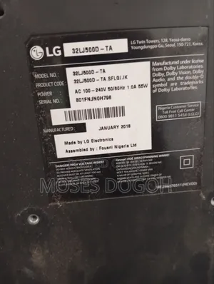 Used 32-Inch LG LED TV (Non-Smart)
