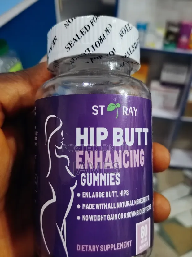 STORAY Hip Butt Enhancing Gummies - 60 Vegan Gummies - 1