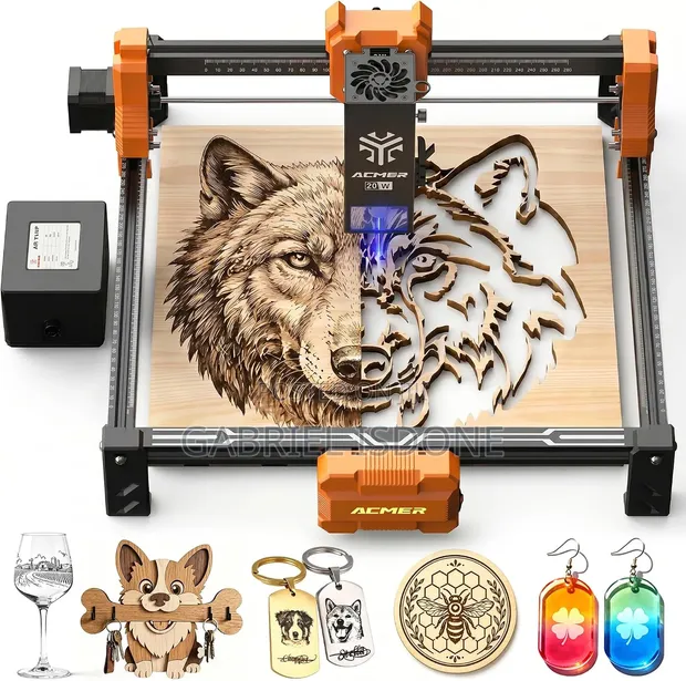20W Diode Laser Engraving Machine da 25L Air Assist - 1