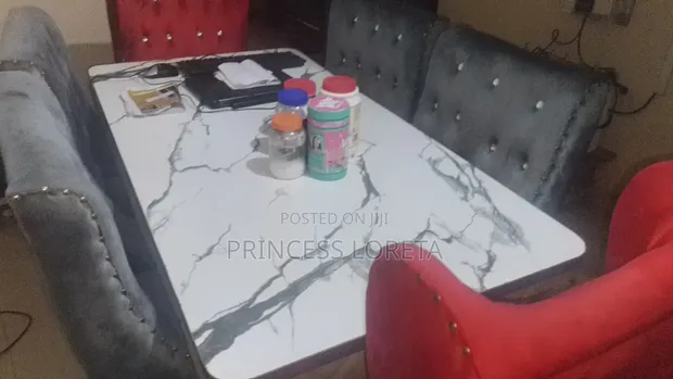 Home Interiors Dining Set - 6 Seater, Marble Top - 1