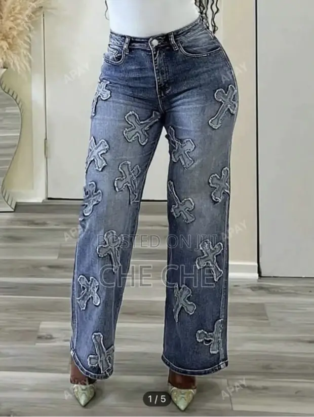 SHEIN Women's Blue Classic Jeans - Brand New - 1