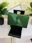 Emerald Woven Luxe Clutch - 2