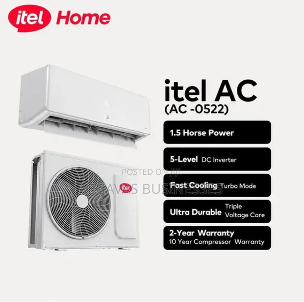 Itel AC 1.5 HP Split Inverter Air Conditioner - 1