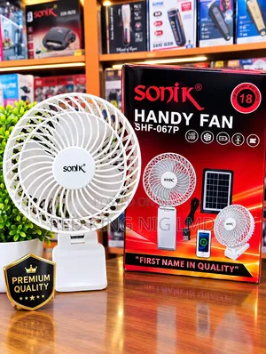 3-in-1 Hand Fan tare da Solar Panel