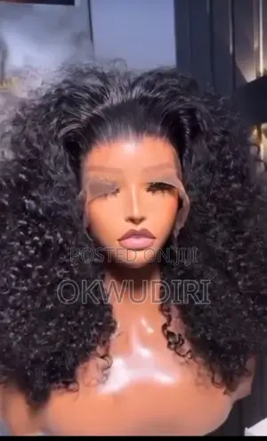 22" Afro Pixie Curl Full Frontal Wig