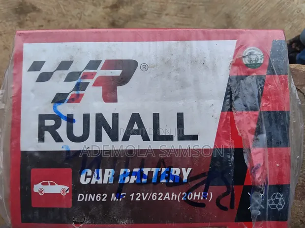 Sabon Runall Car Battery 12V/62Ah - 1