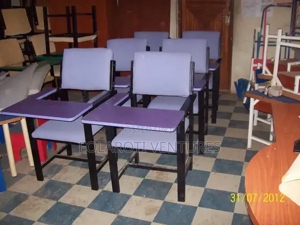 Lecture Chairs - Metal and Wood - 1