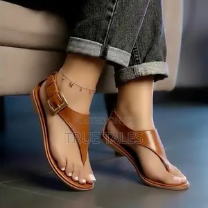 Zara Buckle Thong Sandals - Brand New