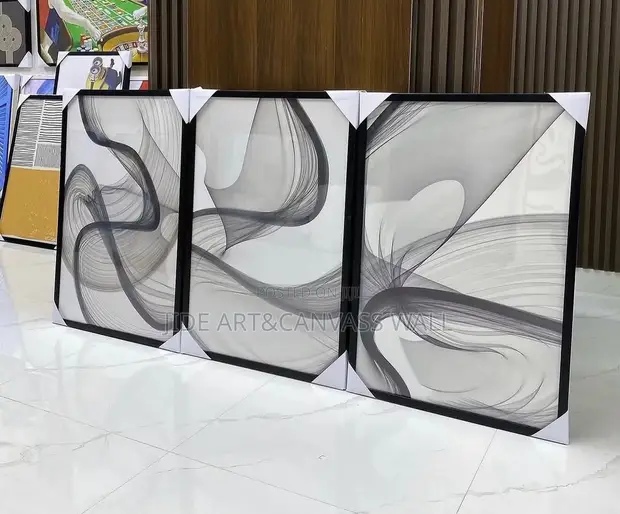 Synthetic Plain Acrylic Abstract Wall Art Frame - 1