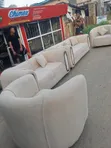 Home Interiors Modern 7-Seater Corner Sofa - White - 3