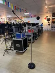 Heavy Duty Silver Round Base Microphone - 2