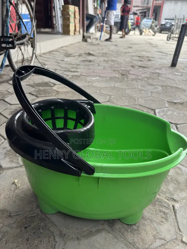 Plastic Mop Bucket with Wringer - 1