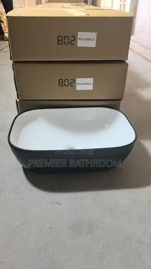 Master Black and White Countertop Basin