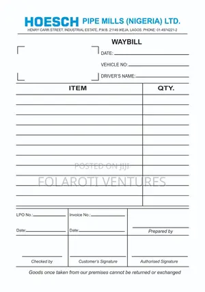 Receipt Invoice Printing Services