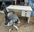4ft Ofishin Tebur Tare da Net Chair Mai Fuskar Baki - 1