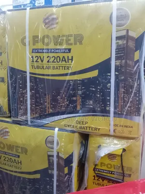 G-Power Tubular Solar Battery 220Ah 12V