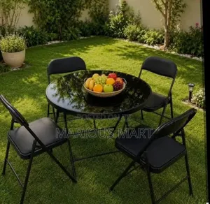 Collapsible Table with 4 Chairs
