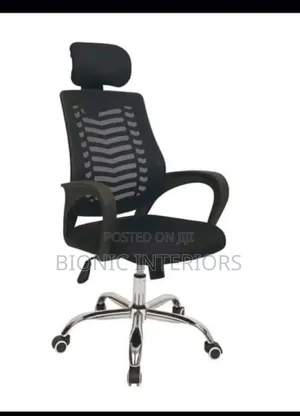 Boss Office Products Office Chair with Headrest and Stainless Leg
