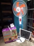 KTJ Solar Fan 16 Inch AC/DC White - 1