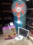 KTJ Solar Fan 16 Inch AC/DC White - 2