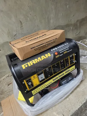Brand New Firman Petrol Generator 4.5kva 100% Copper Coil