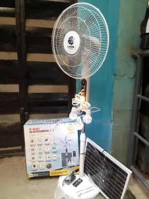 Lion Solar Fan 16 Inch AC/DC with Solar Panel