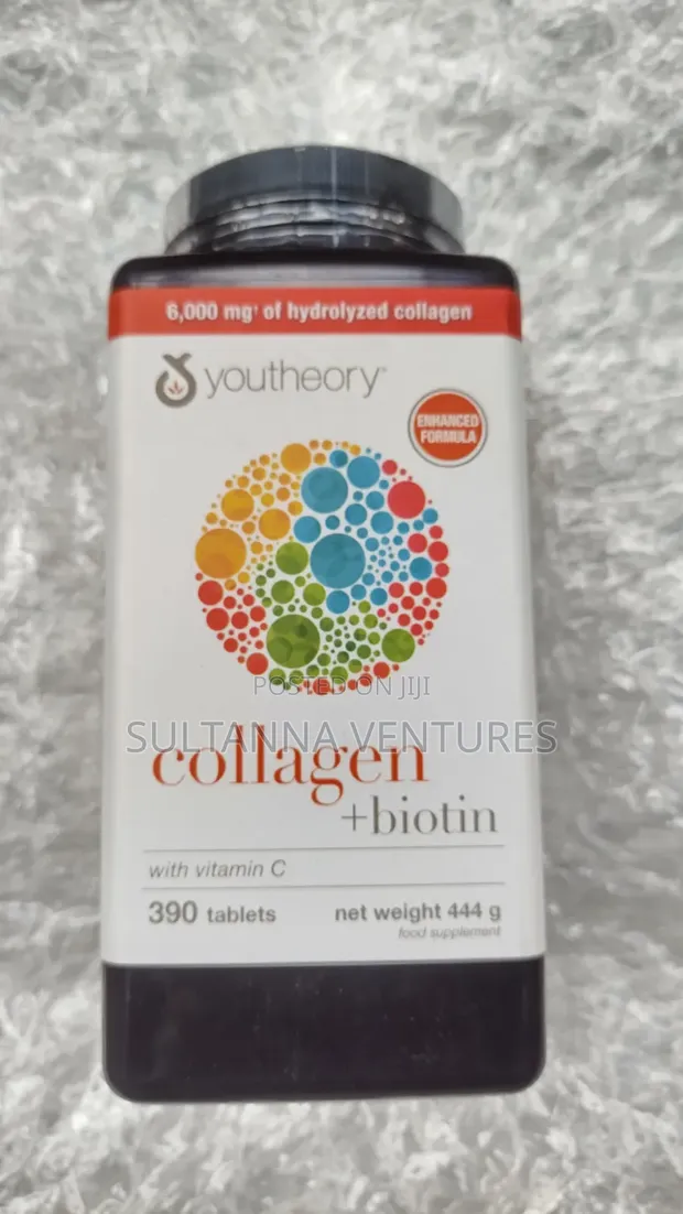 Youtheory Collagen and Biotin with Vitamin C (390 Tablets) - 1