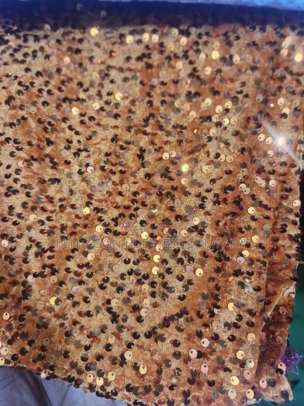 Velvet Sequin Fabric Per Yard - 1