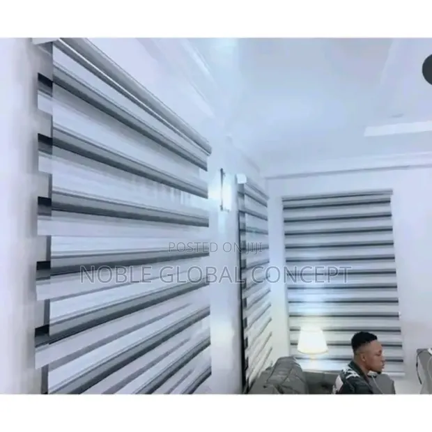 VIP Brand Day and Night Blinds - Black/White - 1