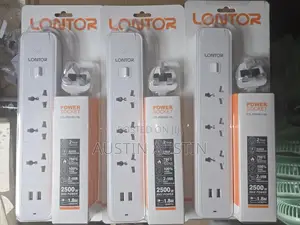 Lontor Power Socket Extension Box with 2 USB Outlets