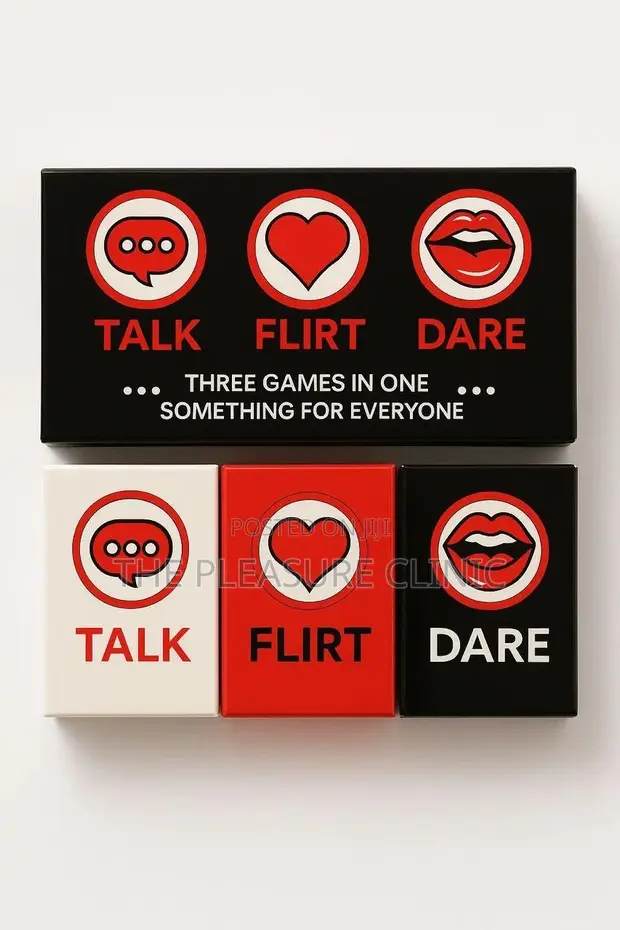 Talk, Flirt, Dare Card Game for Couples - 1