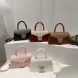 Classy Women's PU Leather Handbag - Medium, Multicolor - 3