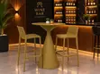 Teburin Bar Filastik na Asali da Sama da Karfe & 2 Barstools Masu Tsayi - 2