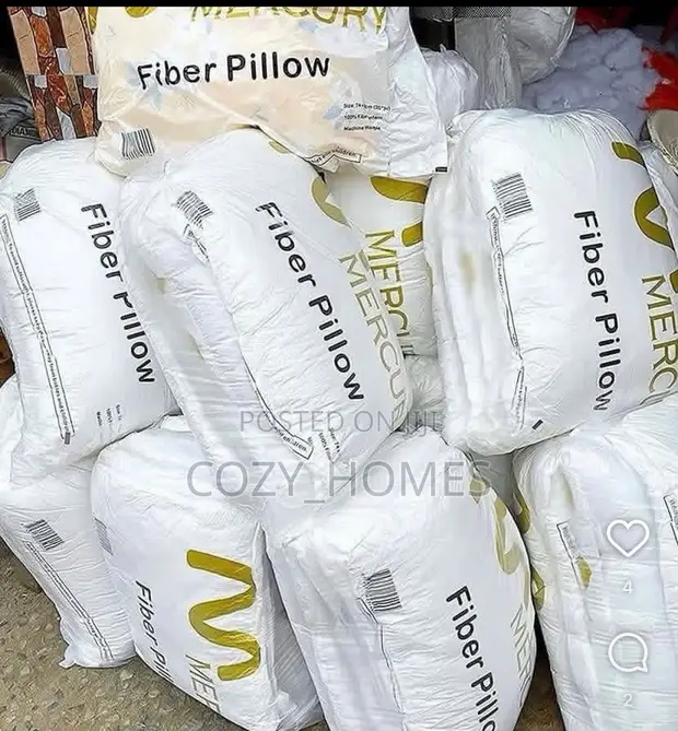 Fiber Pillow Pack of 5 | Soft Premium Fiber Pillows - 1