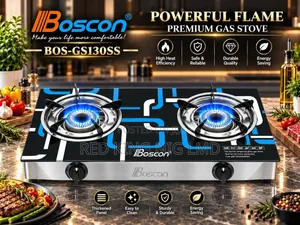 Boscon Glass Top Gas Cooker