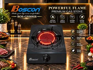 Brand New Boscon Single Stainless Gas Cooker