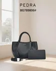 Pedro Women's Black Leather Handbag - 1