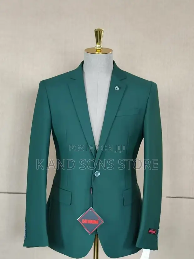 Dino Man Formal Suit - Emerald - 1