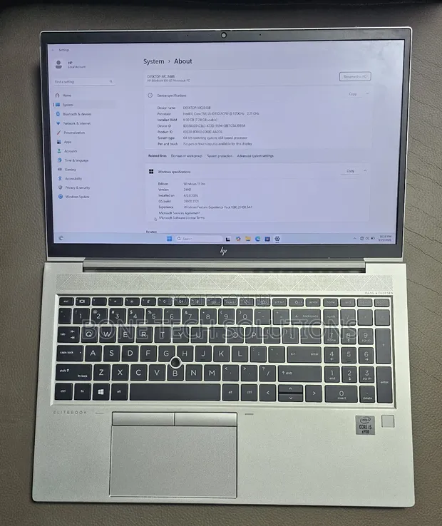 HP EliteBook 850 G8 Laptop - Core i5, 8GB RAM, 256GB SSD - 1