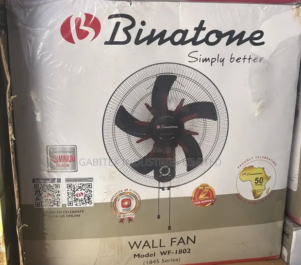 Binatone 5-Blade Wall Fan - 1