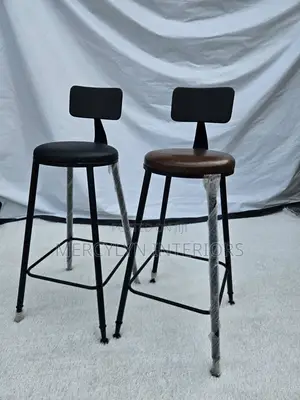 Durable Metal Bar Stool with Padded Seat