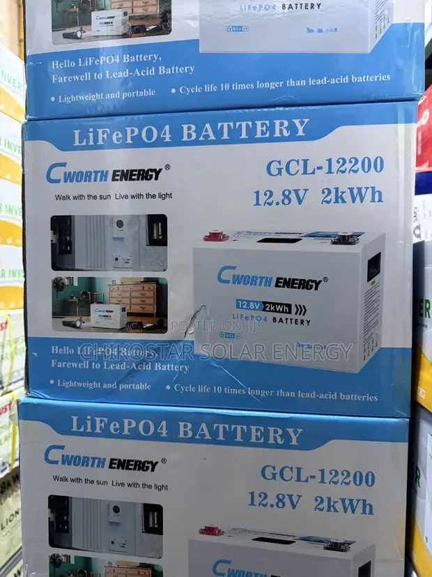 Brand New Cworth Energy 200Ah 12.8V LiFePO4 Lithium Battery (2kWh) - 1